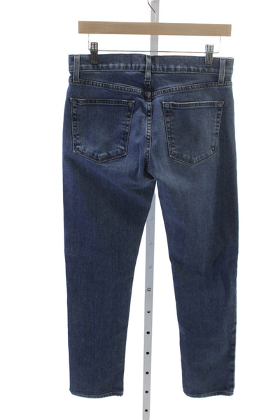 J Brand Unisex Straight Blue Jeans Mid Rise Cotton Size 29