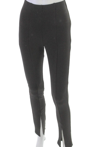 English Factory Womens Ankle Leggings Black Polyester Blend Size XS