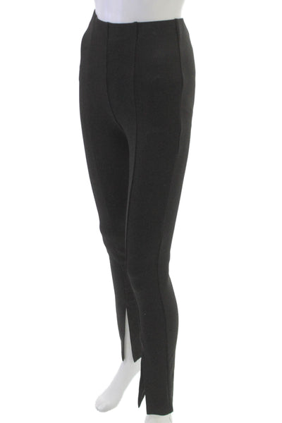 English Factory Womens Ankle Leggings Black Polyester Blend Size XS