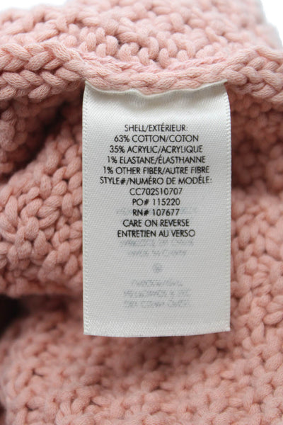 Alice + Olivia Women Pink Argyle Turtleneck Tunic Tank Short Dress Size XS