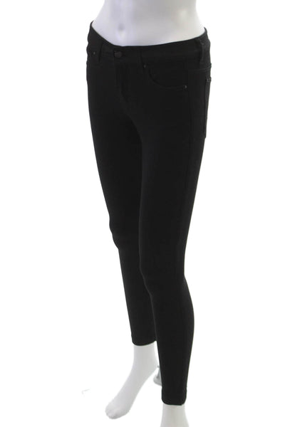 Joes Womens Skinny Black Cotton Jeans Button Size 25