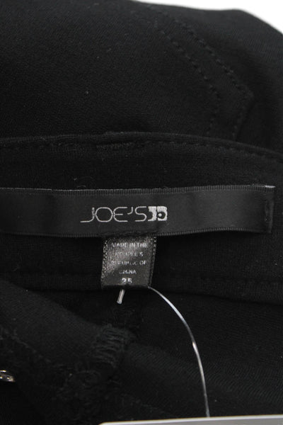 Joes Womens Skinny Black Cotton Jeans Button Size 25
