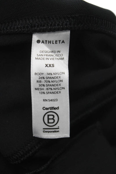 Athleta Womens Black Nylon Jogger Pants Pull On Size 2XS