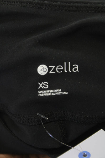 Zella Womens Ankle Leggings Black Polyester Solid Size XS