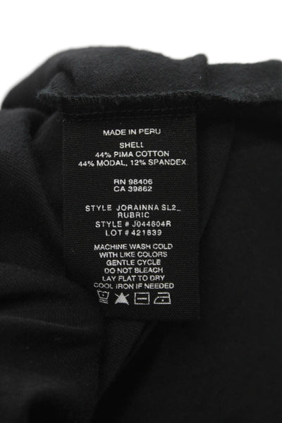 Theory Womens Sheath Dress Black Sleeveless Short Round Neck Pullover Size PP