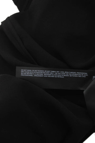Theory Women Blouson Dress Black Sleeveless Crew Neck Triacetate Long Size PP