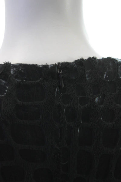 Custo Barcelona Womens Mini Dress Black Animal Print Sleeveless Size 1