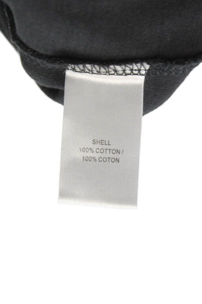 Pam & Gela Women Basic Sleeveless Tee Black Crew Neck Cotton Size PP