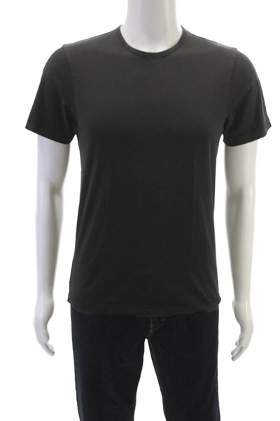 Theory Men Black Pima Cotton T-Shirt Crew Neck Short Sleeve Size S