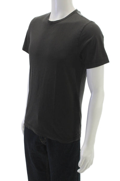 Theory Men Black Pima Cotton T-Shirt Crew Neck Short Sleeve Size S