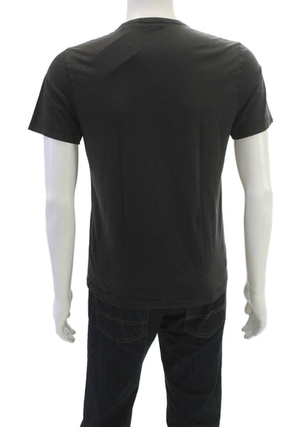 Theory Men Black Pima Cotton T-Shirt Crew Neck Short Sleeve Size S