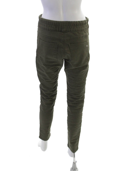 Flog Women Green Jogger Pants Cotton Drawstring Size 29