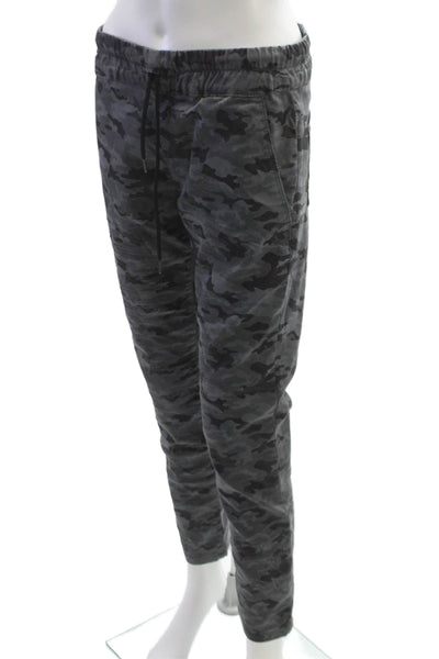 Flog Men Jogger Pants Gray Camo Drawstring 98% Cotton Size 30