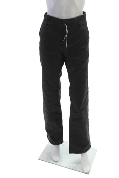 Flog Womens Dress Pants Black Cotton Drawstring Size 30