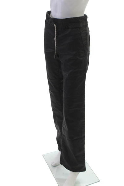 Flog Womens Dress Pants Black Cotton Drawstring Size 30