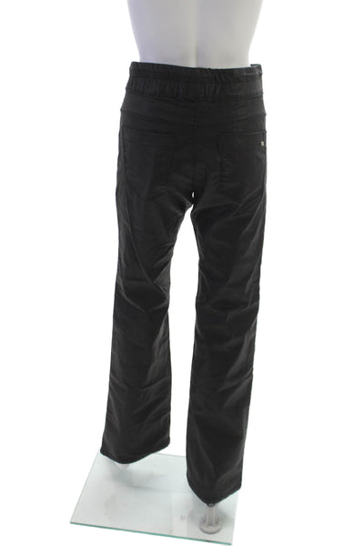 Flog Womens Dress Pants Black Cotton Drawstring Size 30