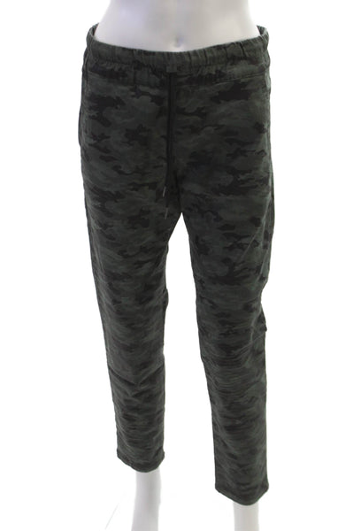 Flog Mens Jogger Pants Green Camo Cotton Blend Drawstring Size 29
