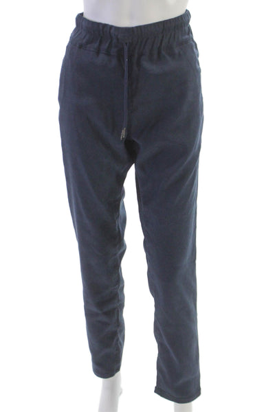 Flog Womens Blue Cotton Jogger Pants Drawstring Size 29