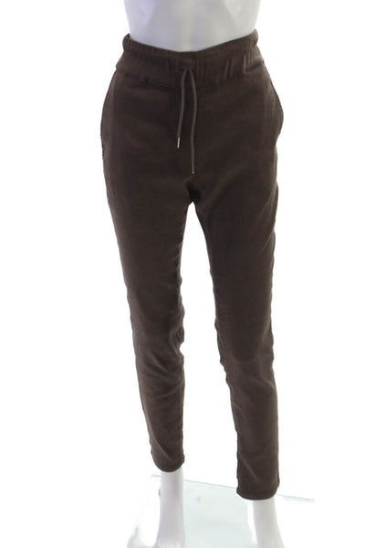 Flog Womens Brown Drawstring Jogger Pants Size 28