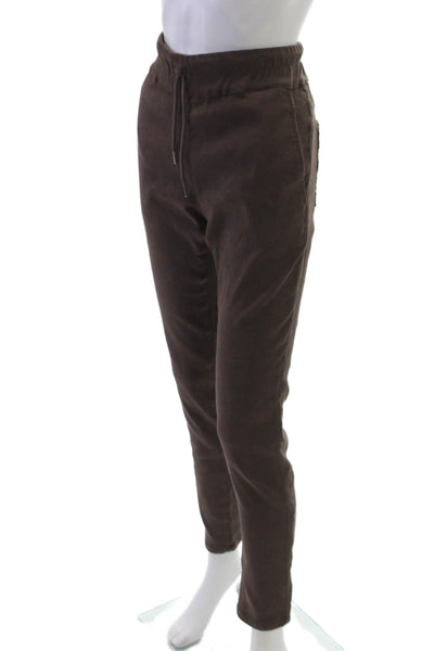 Flog Womens Brown Drawstring Jogger Pants Size 28