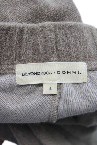 Beyond Yoga x Donni Women Beige Cotton Blend Jogger Pants Size S