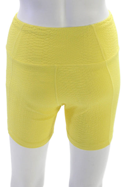 Gigi C Womens Biker Shorts Yellow Polyamide Size S