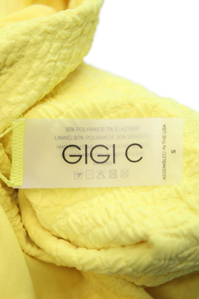 Gigi C Womens Biker Shorts Yellow Polyamide Size S