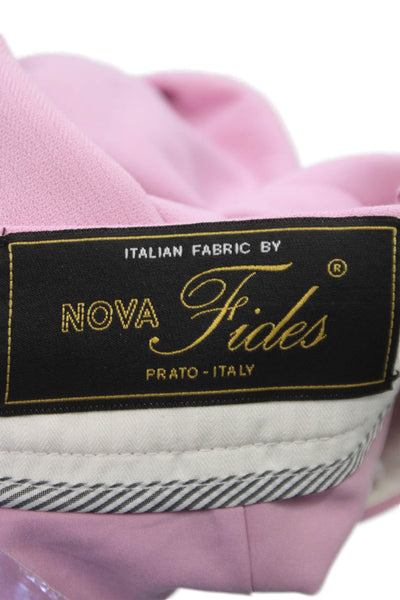J Crew Women Pink Mini Skirt Button Closure Solid Polyester Short Size 0