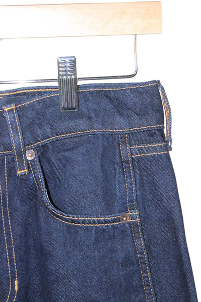 Veronica Beard Women Wide-Leg Blue Jeans Cotton High Rise Size 25