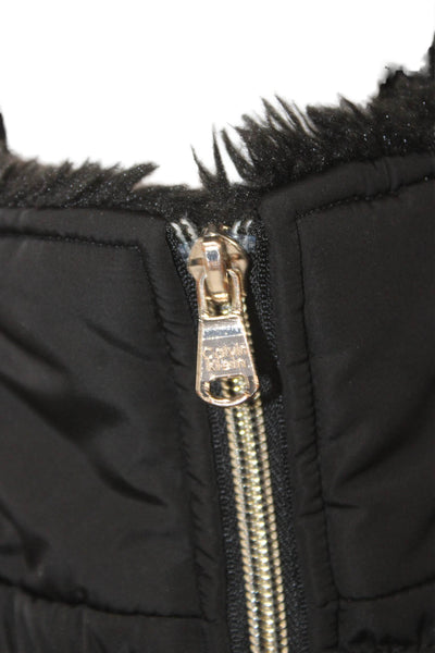 Calvin Klein Womens Black Puffer Vest Zip Size S