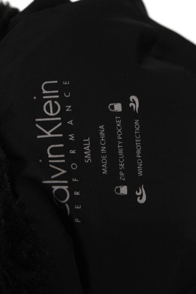 Calvin Klein Womens Black Puffer Vest Zip Size S