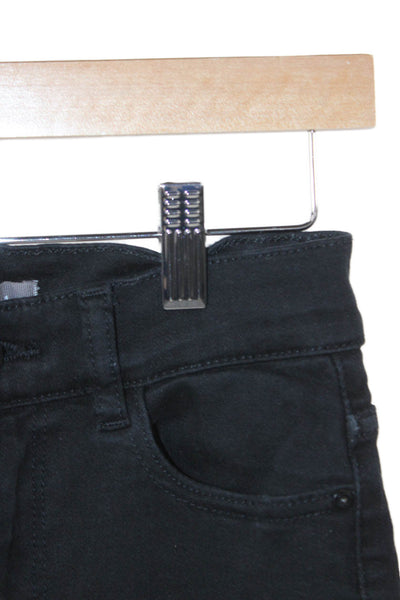 DL1961 Women Bootcut Jeans Black Cotton Button Mid Rise Size 25