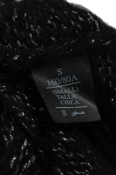 Allsaints Womens Wool Pullover Sweater Black Crew Neck Long Sleeve Size S