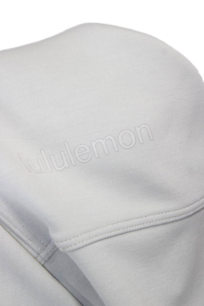 Lululemon Womens Gray Pullover Sweatshirt Nylon Crew Neck Long Sleeve Size M