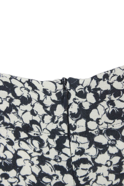 Zadig & Voltaire Womens Maxi Skirt Black Floral Viscose Zip Fall Size M