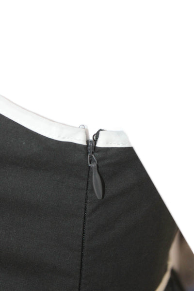 Rails Womens Maxi Dress Black V-Neck Sleeveless Cotton Zip Mid Calf Size M