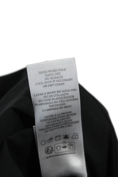 Rails Womens Maxi Dress Black V-Neck Sleeveless Cotton Zip Mid Calf Size M