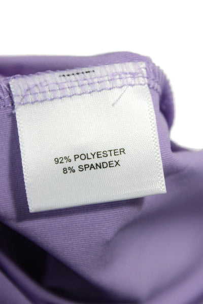 Peter Millar Mens Short Sleeve Collared Knit Polo Shirt Purple Size Medium