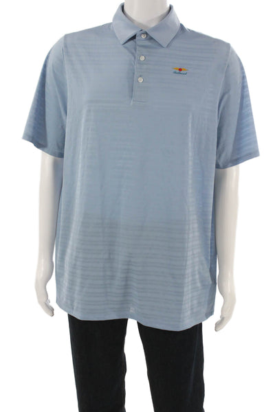 Kjus Mens Short Sleeve Collared Lightweight Knit Polo Shirt Blue Size XL