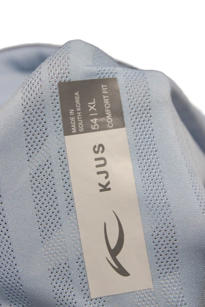 Kjus Mens Short Sleeve Collared Lightweight Knit Polo Shirt Blue Size XL
