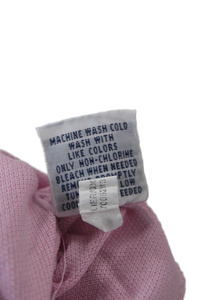 Polo Ralph Lauren Mens Short Sleeve Collared Classic Fit Polo Shirt Pink Large