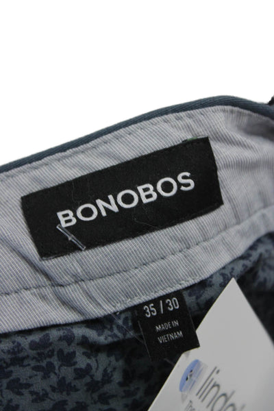 Bonobos Mens Blue Chino Pants 92% Cotton 8% Spandex Size 35