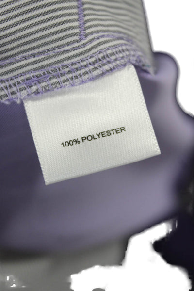 Peter Millar Mens Athletic Purple Polyester Shorts Button Size 36