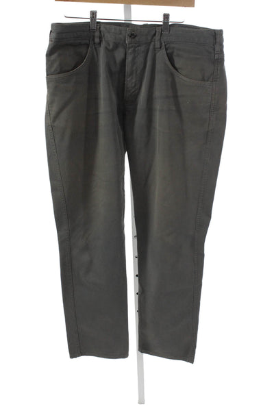 Bonobos Mens Chino Pants Gray Button Closure Size 35