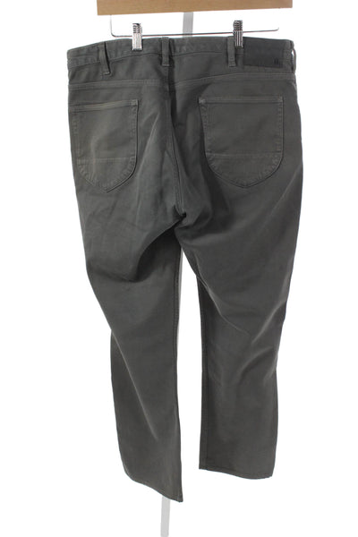 Bonobos Mens Chino Pants Gray Button Closure Size 35