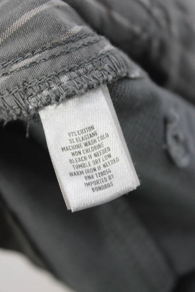 Bonobos Mens Chino Pants Gray Button Closure Size 35
