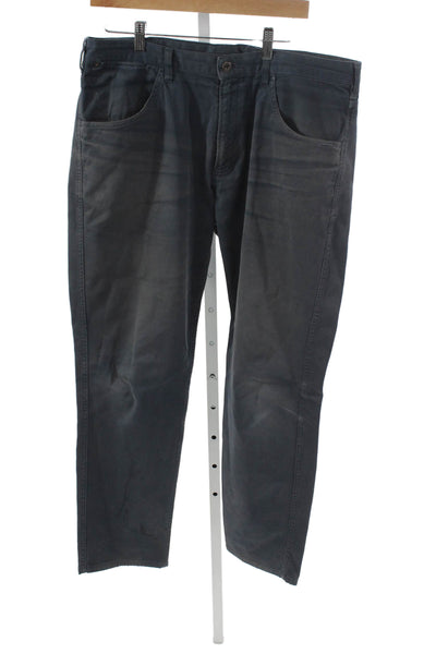 Bonobos Mens Blue Chino Pants Cotton Blend Button Closure Size 35