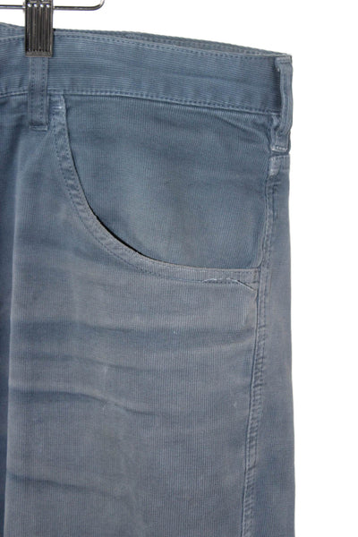 Bonobos Mens Blue Chino Pants Cotton Blend Button Closure Size 35