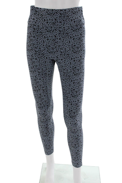 All Access Womens Ankle Animal Print Gray Leggings Size M