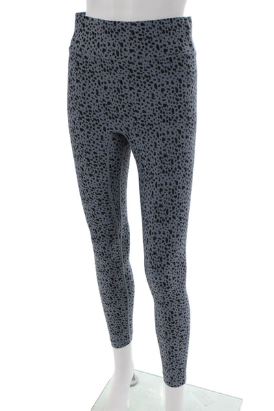All Access Womens Ankle Animal Print Gray Leggings Size M
